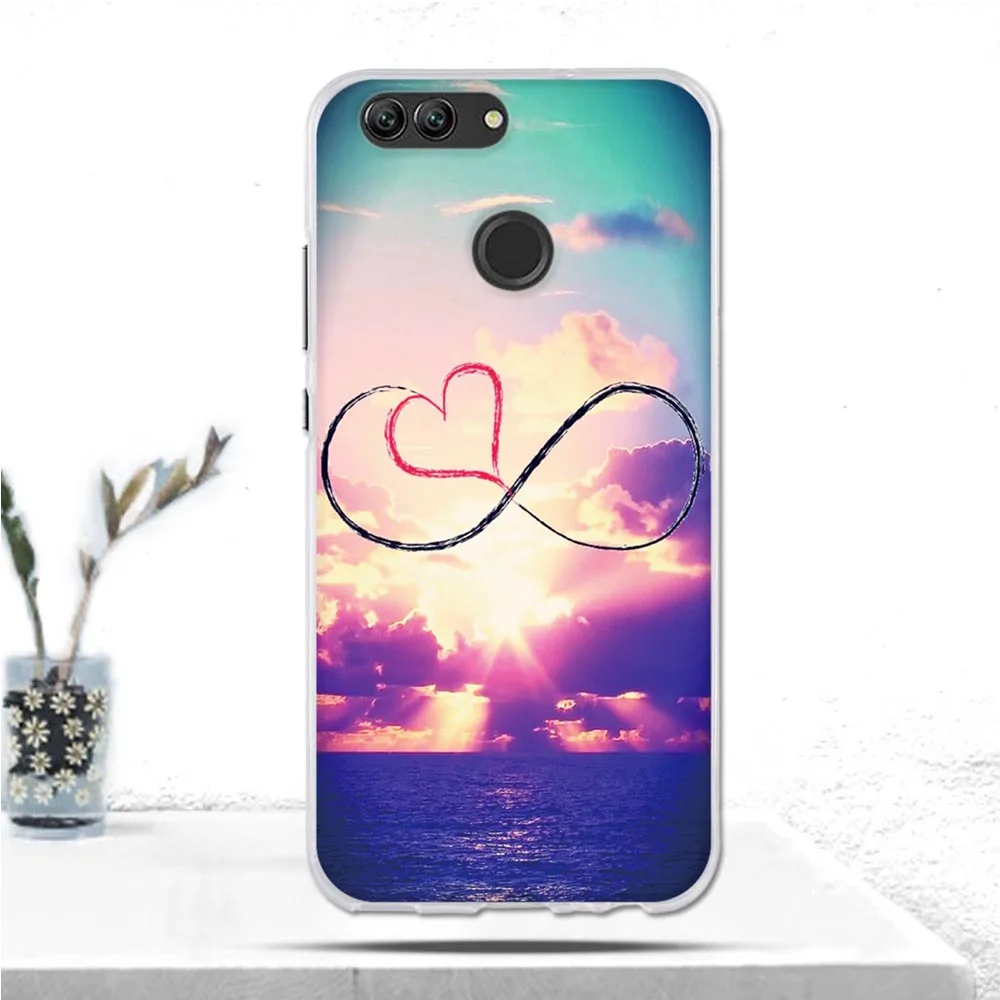Чехол для Huawei Nova 2 силиконовый мягкий прозрачный чехол из тпу с мультяшным