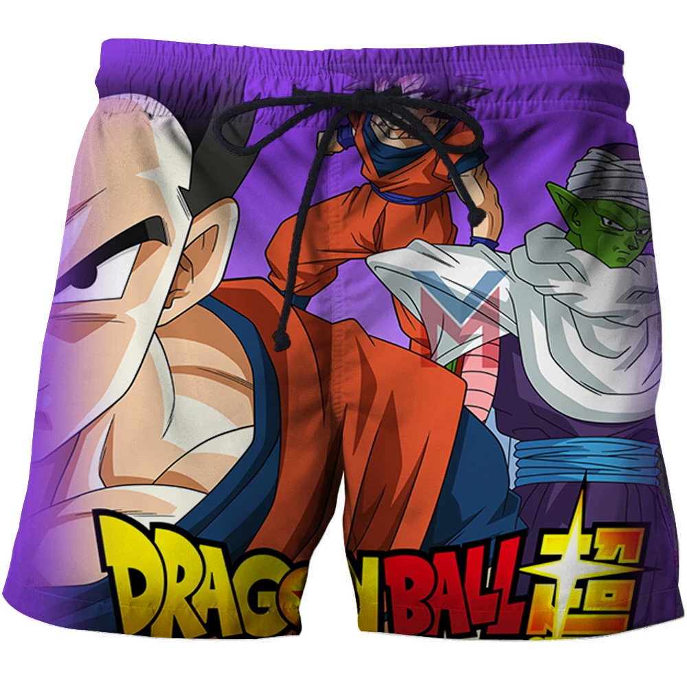 Мужские сексуальные пляжные шорты Dragon Ball Z HD для фитнеса 3D серфинга летний