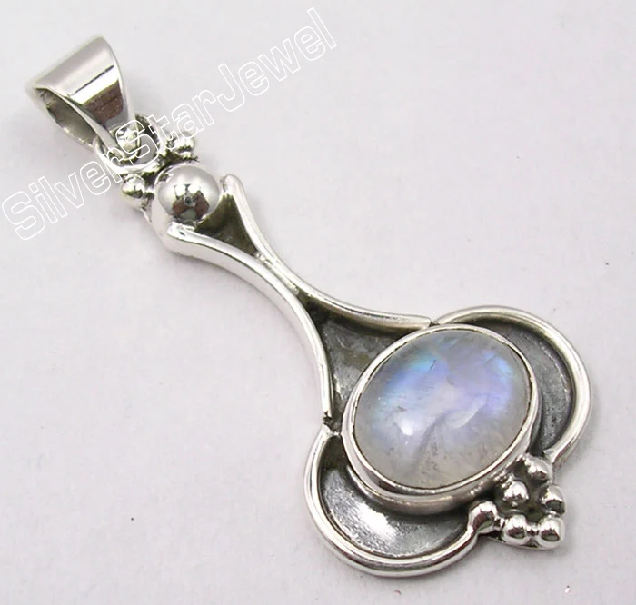 MOONSTONE Muiltiply Choices Chanti международные серебряные аметисты старый стиль кулон 3,7 см ювелирные изделия вариации - Окраска металла: MOONSTONE