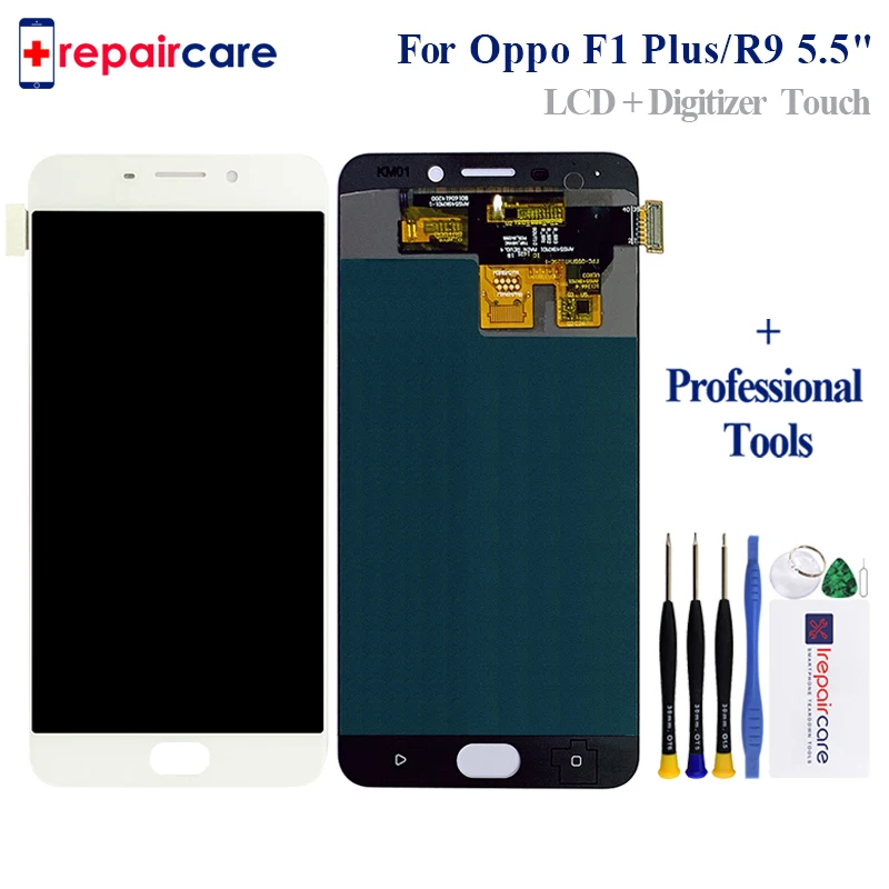 

Высококачественный защитный чехол для OPPO R9 F1 плюс ЖК-дисплей Дисплей и сенсорный экран дигитайзер в сборе Инструменты для ремонта