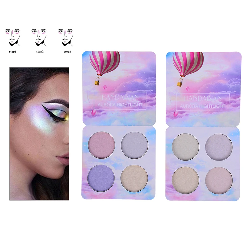 Русалка текстуры блеск для век Хамелеон Маркер палитры Shimmer лицо макияж Eye Shadow 4