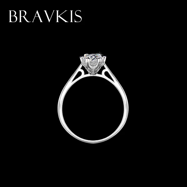 Простой циркониевый кольцо BRAVEKISS класса ААА обручальные кольца для женщин