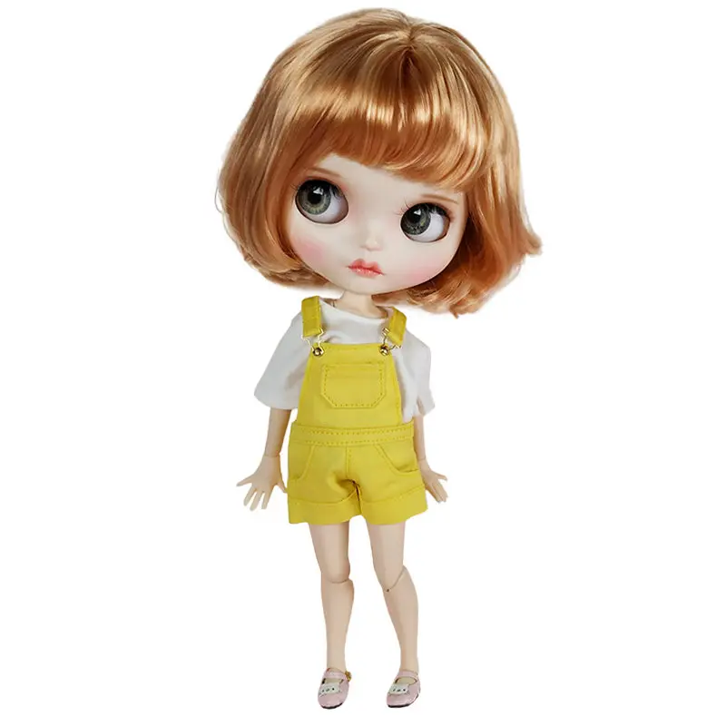 Кукла с гибкими суставами Bob Hair Blyth DIY BJD кукла игрушки одеждой Модная подарок на