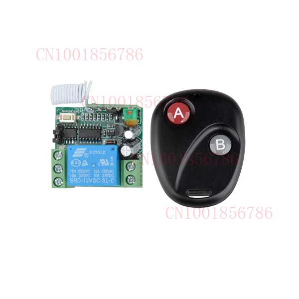 

Free Shipping DC 12V 10A 1CH Wireless RF Remote Control Switch Transmitter+ Receiver For Access/door System 10pcs/lot