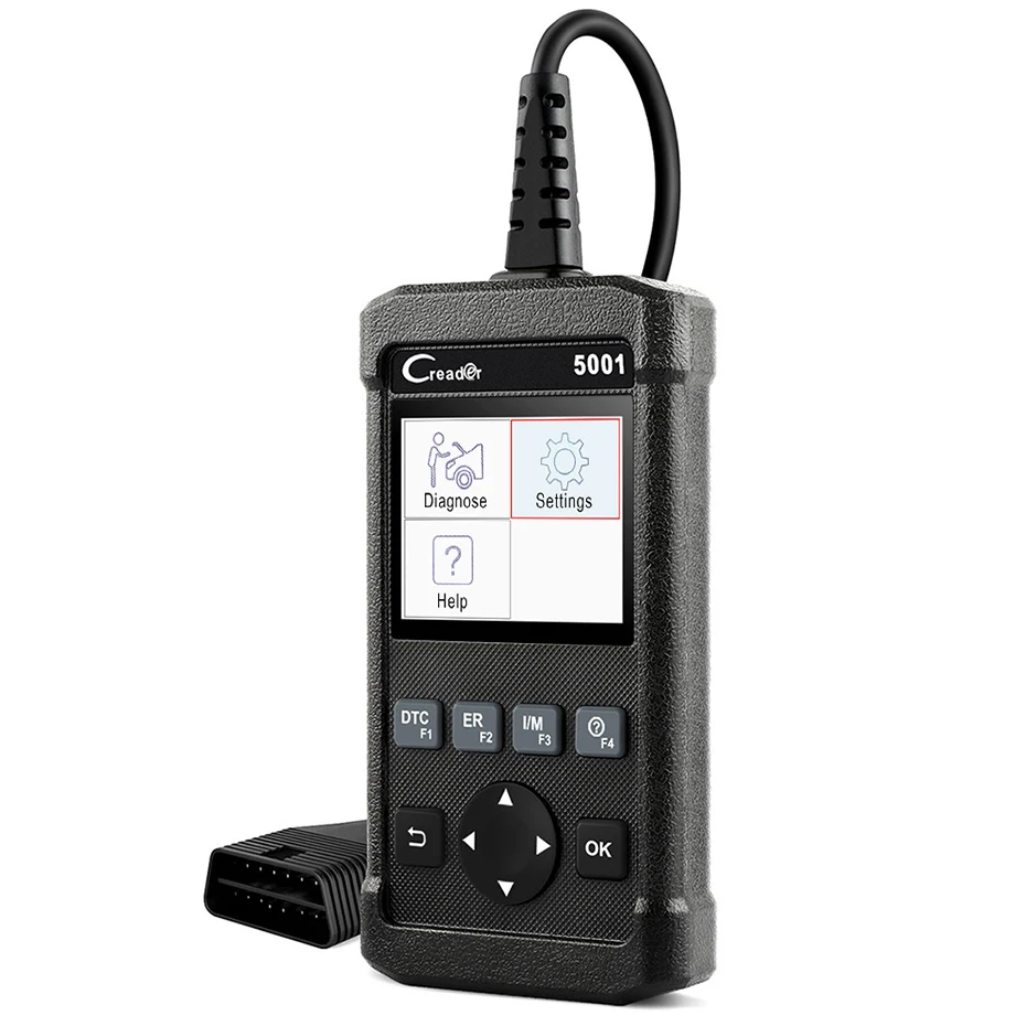 ODB2 OBDII автомобилей сканер Creader 5001 Поддержка Multi язык для VW/BMW/BENZ полный OBD2/EOBD