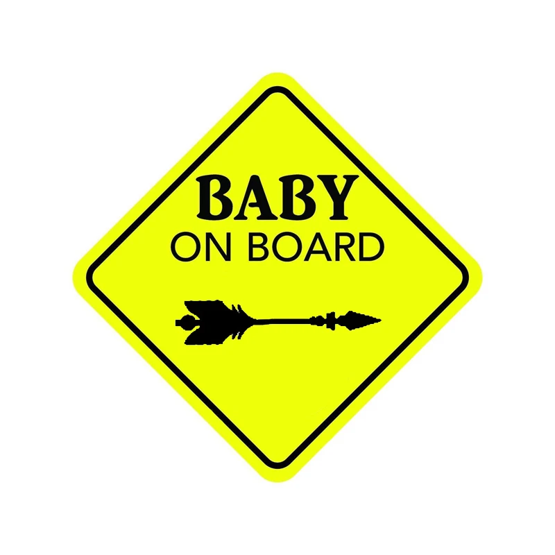 YJZT 13 1 см * наклейка на автомобиль BABY ON BOARD A острая стрела Предупреждение ПВХ 12-40417 |