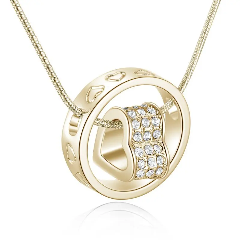 Time Runs CZ Love Necklace Party Tiny Heart for Women Gifts Women's Jewelry Necklaces | Украшения и аксессуары