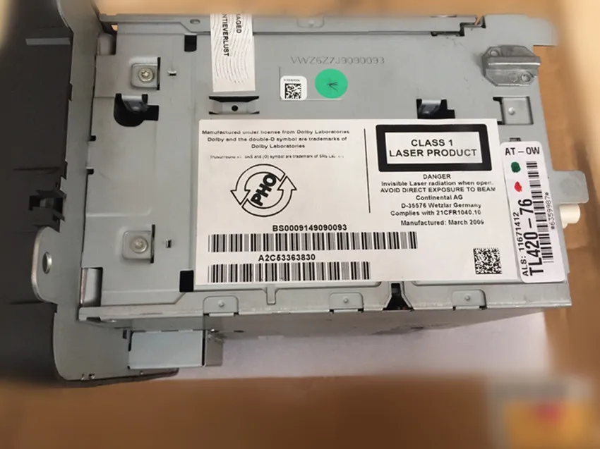 VW RNS 510 SAT NAV DVD MP3 SD блок 1T0035680 1T0 035 680 натуральная RNS510 ЖК дисплей|lcd lcd|lcd mp3lcd vw |
