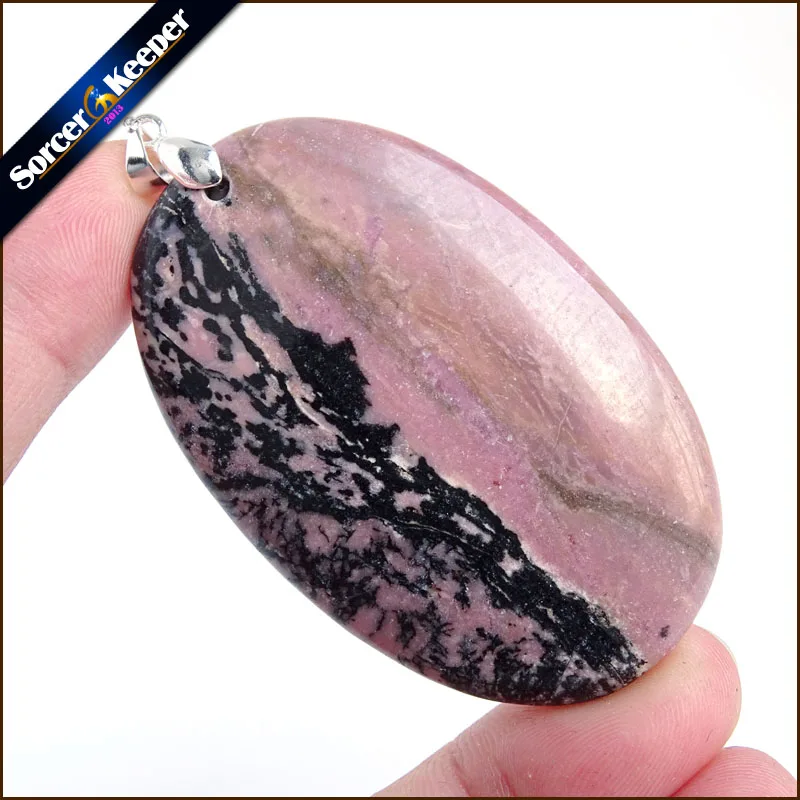 Натуральный камень настоящий с камнем Родонит Bijoux Винтаж Diy бусины подвеска костюм ювелирные изделия Шарм ожерелье с подарочной коробкой US803