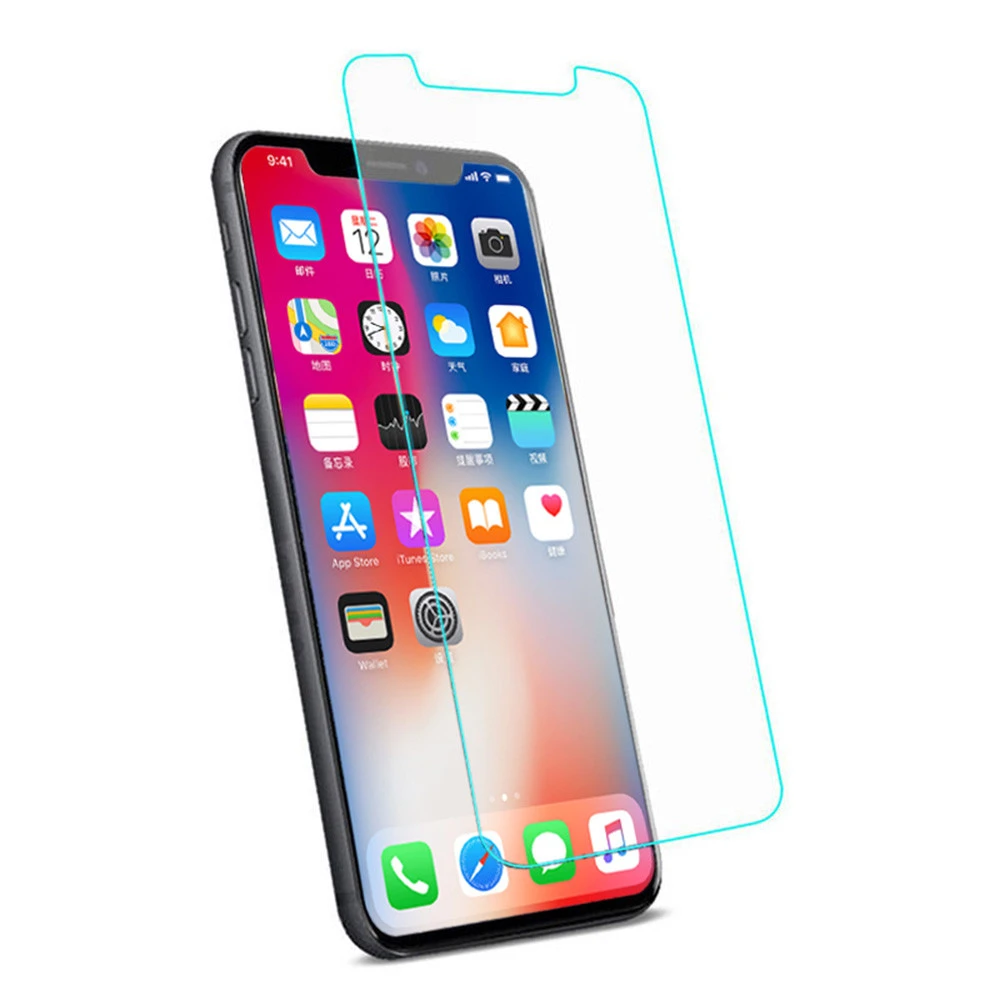2 шт Закаленное стекло Защитная крышка экрана для iPhone XR/iPhone XS/iPhone xs max