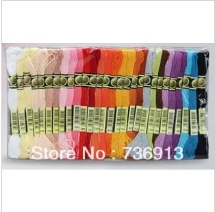 Выберите любые цвета и количество свободная нить для вышивки крестиком