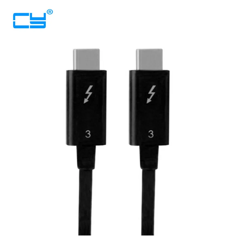 Thunderbolt 3 портами (стандарт 1 USB C мужской 40 Гбит/с кабель для Dell XPS13 50 см|usb 3.1|usb-c 3.1usb-c to