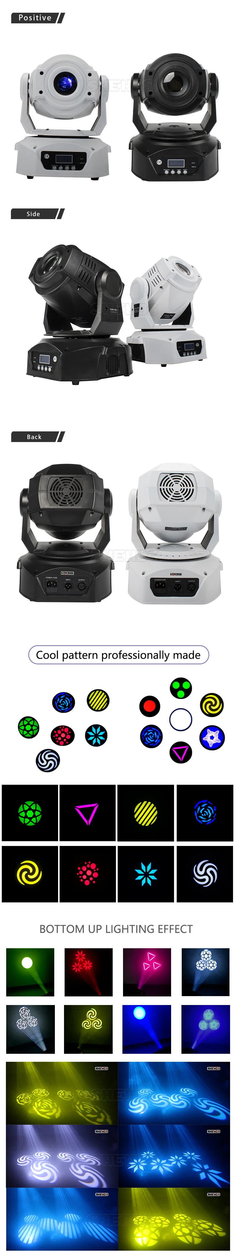 Светодиодный спот 90 Вт 3 Призма DMX512 сценический эффект освещения для DJ диско вечерние для танцев в ночном клубе пол и Свадебные украшения Быстрая