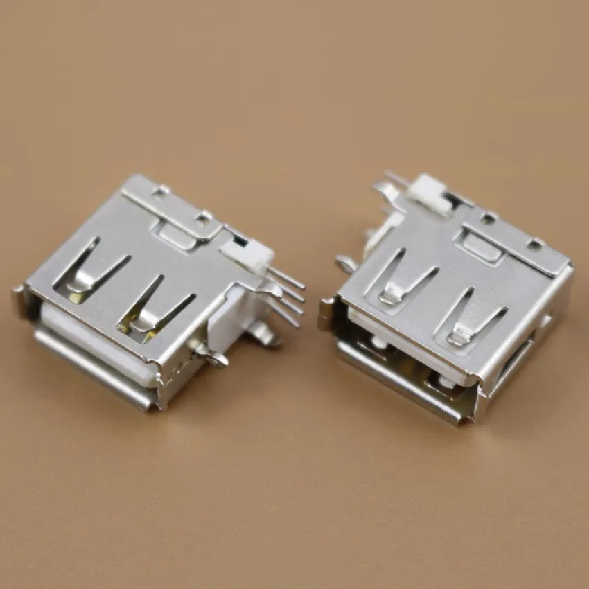 

YuXi 1pcs/lot USB 2.0 4Pin A Type Female Socket Connector G59 Side Pin Short Body for Data Transmission Charging