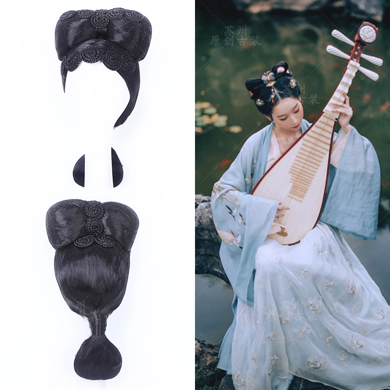 Парик из длинных волос для женщин старинный китайский меч выступлений на сцене