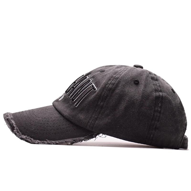 Высокое качество промывают Бейсбол Кепки 100% хлопок Snapback сержант вышивка шляпа