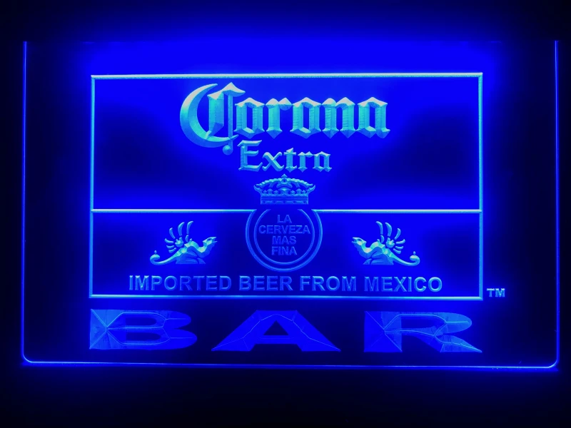 Светодиодный неоновый светильник Corona Extra Beer Bar 418