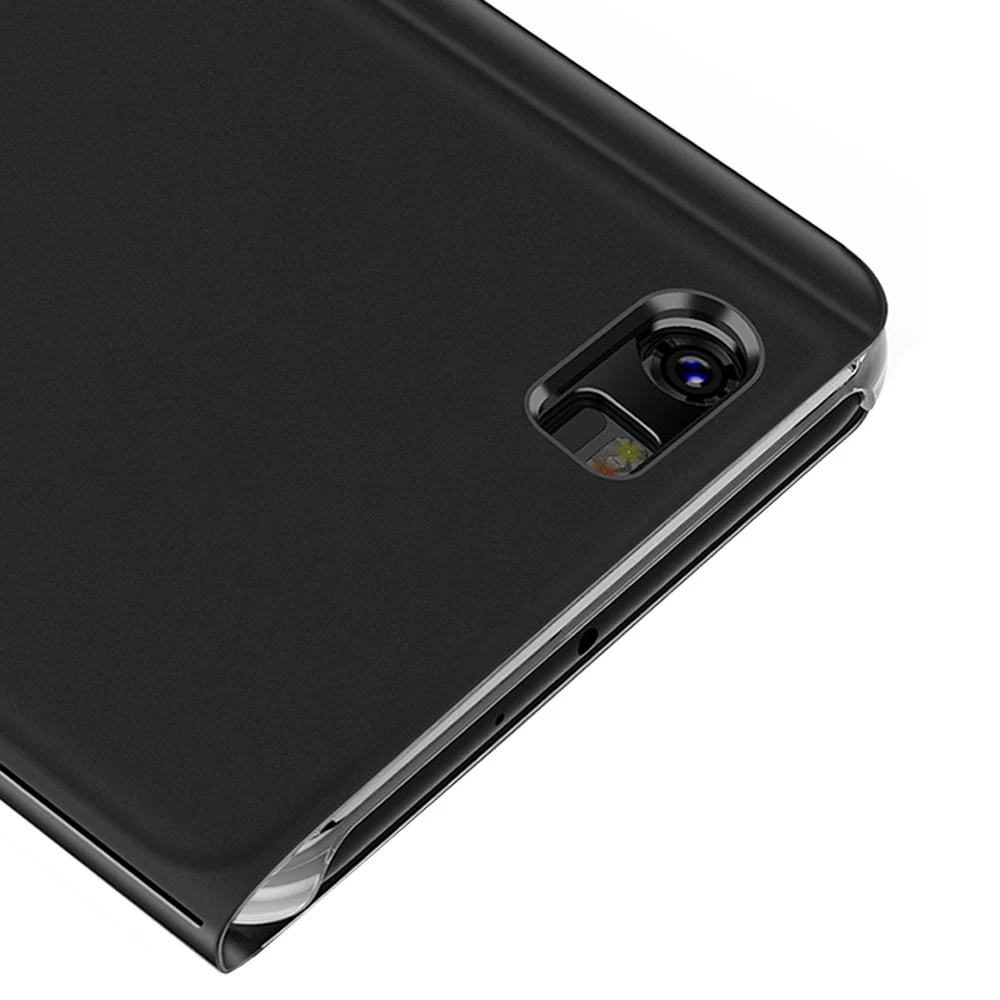 Откидной зеркальный чехол кожаный для Huawei P8 P9 Honor 8 Lite GR3 2017 P8lite P9lite телефона
