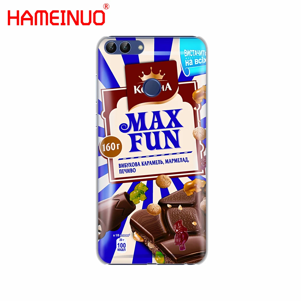 HAMEINUO alenka bar wonka чехол для сотового телефона с шоколадной надписью nutella huawei Honor 7C Y5