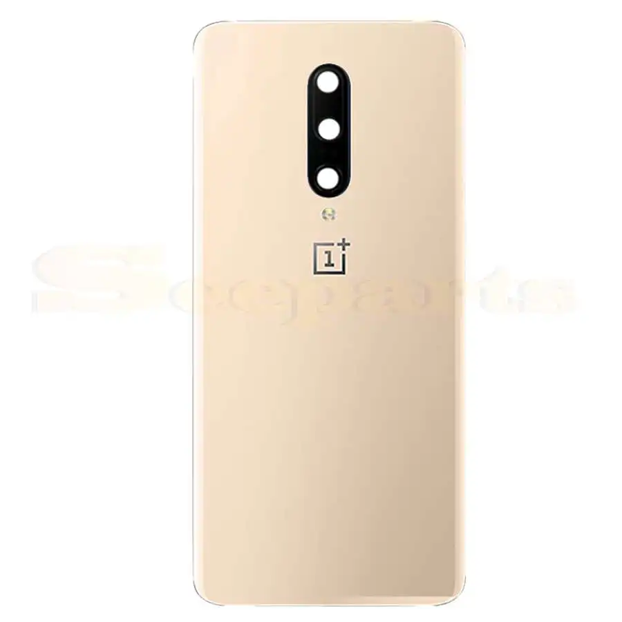 Gold With Lens 7 Pro Оригинальное 3D стекло для OnePlus 7 Pro, задняя крышка батареи, задняя крышка, стекло для Oneplus 7Pro, крышка батареи 7 Pro, чехол для корпуса, стекло - Цвет: Gold With Lens 7 Pro