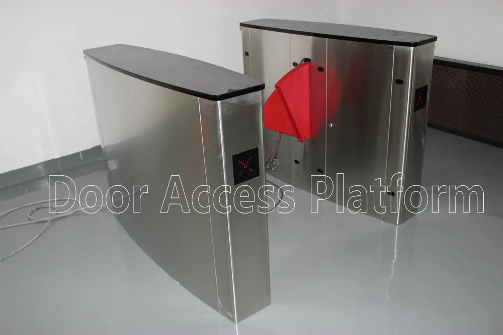 1 Pair of Wing Turnstile Flap gate Pedestrian SwingTurnstie Passageway access control Security barrier |