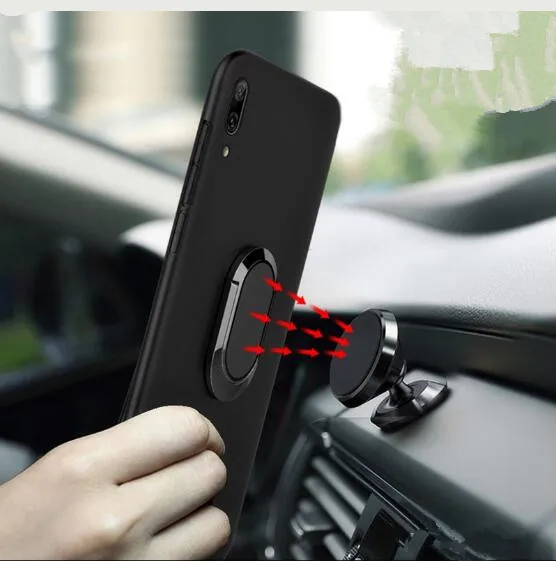 for oukitel c12 pro case finger ring holder soft matte silicone back cover for umidigi c11 pro case skin housing free global shipping