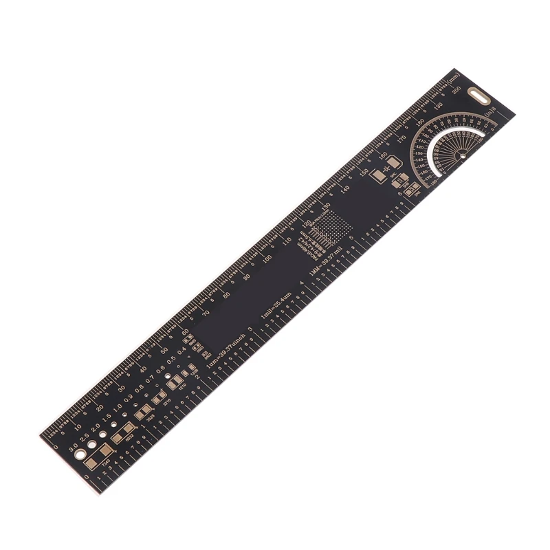 1 шт. 20 см PCB линейка Эда измерительный инструмент справки транспортир резистор