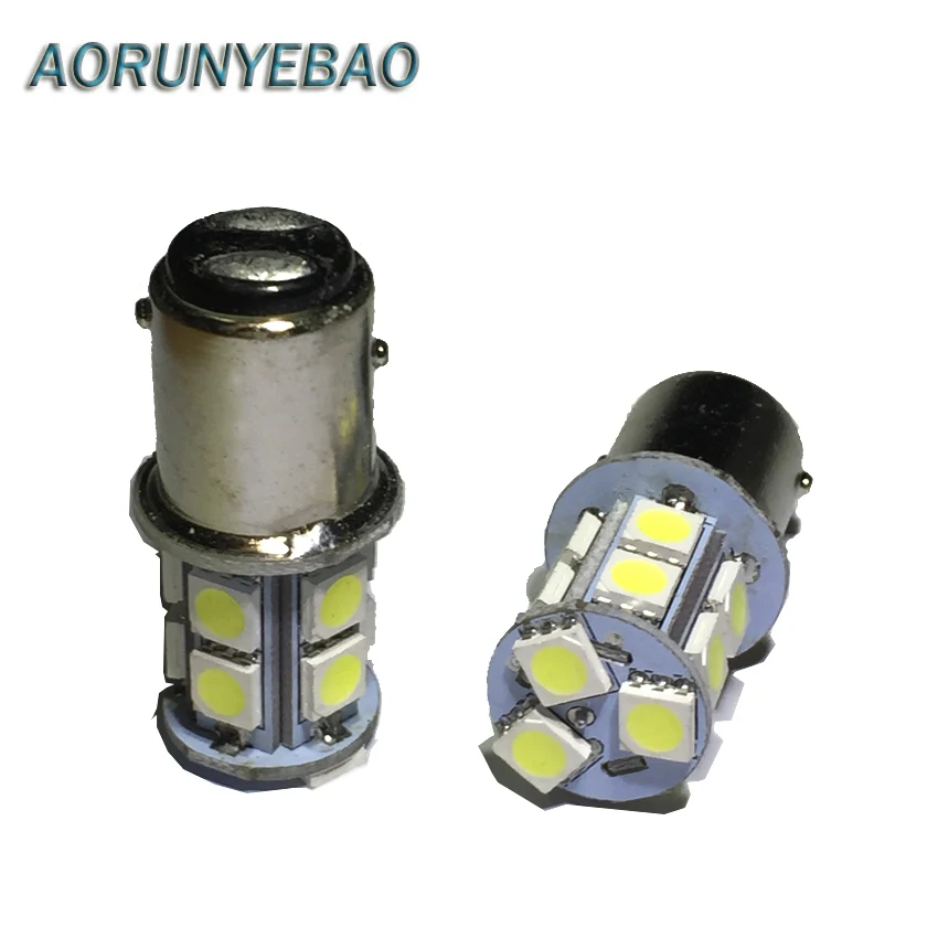 Автомобильные стоп огни AORUNYEBAO 10 шт. 1157 BAY15D P21/5 Вт 13 SMD 5050 задние указатели поворота