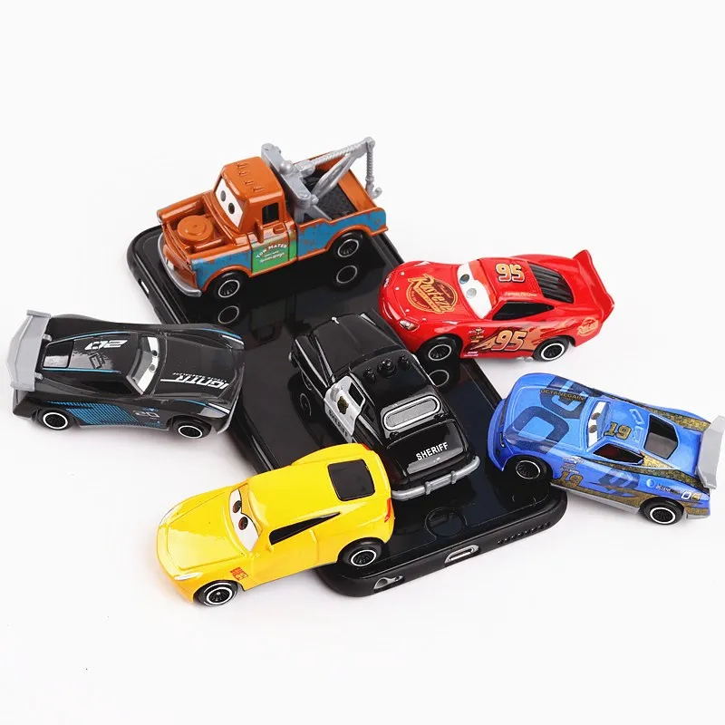 Disney Pixar Cars 3 7 шт./лот Молния Маккуин Джексон шторм мак грузовик 1:55 литой металлический автомобиль подарок для детей с коробкой