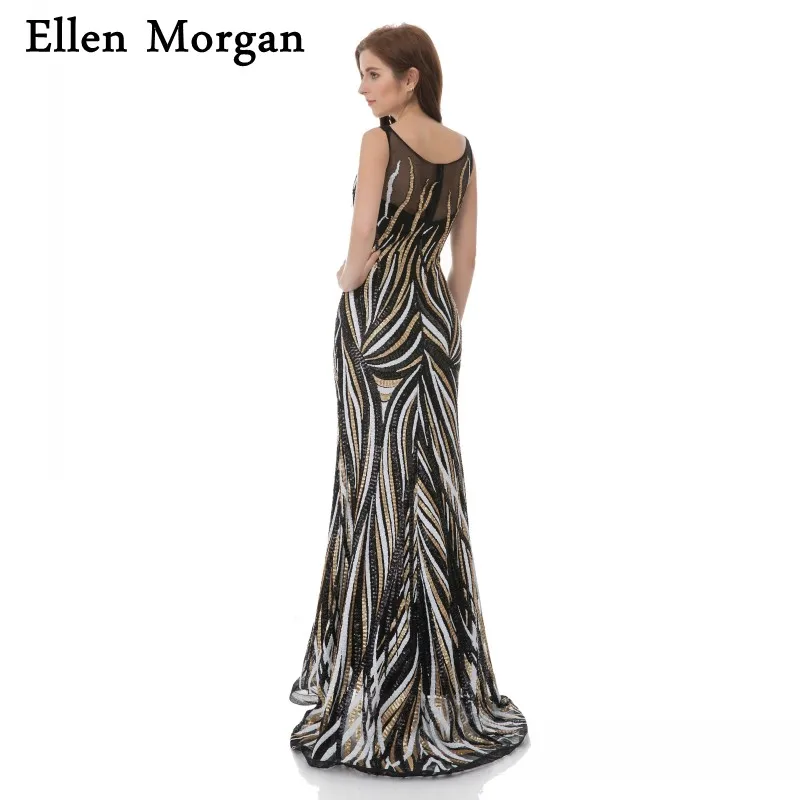 Женское вечернее платье русалка Элегантное Длинное с блестками и фактическим