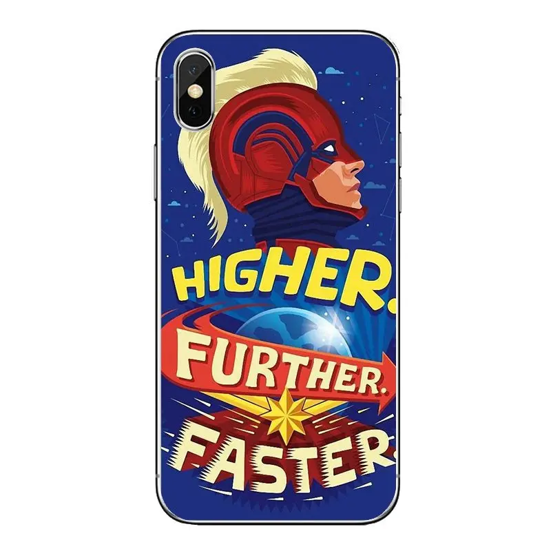 Мягкие прозрачные чехлы для Huawei Honor 8 8C 8X 9 10 7A 7C Mate 20 Lite Pro P Smart Plus Captain Marvel Carol Danvers |