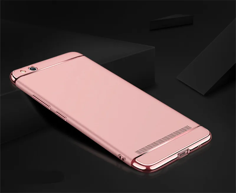 rose gold Жесткий защитный чехол-бампер для Xiaomi Redmi 5A чехол Полный Чехол для Redmi 5A 4A жесткий чехол Coque Fundas для Redmi 5A 4A чехол - Цвет: rose gold