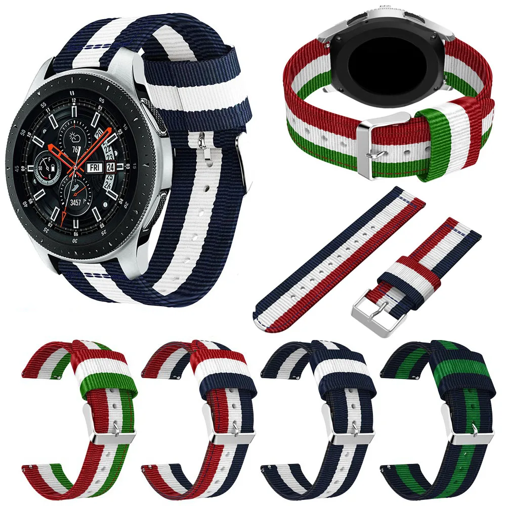 

Watch Strap Nylon Replacement Band Sport Strap for Samsung Gear S3 Frontier / S3 Classic Watchband for Samsung Galaxy Watch 46mm