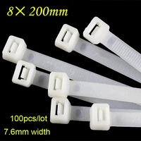 8200mm industrial plastic nylon cable tie 7 6mm width multi purpose reusable fastening cable ties 100 piece
