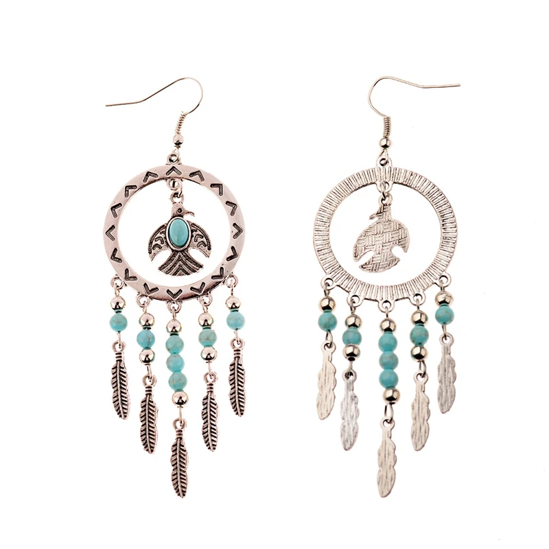 Женские этнические богемные серьги Jhumka 2019 длинные летние в стиле бохо с