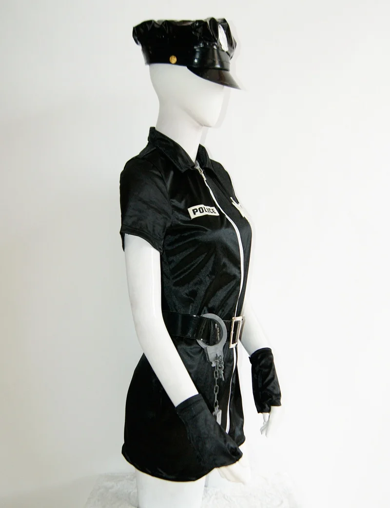 Новинка высококачественный Женский черный наряд Униформа сексуальная