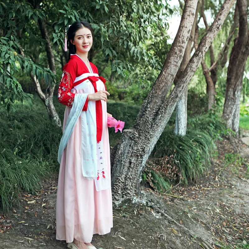 ancient chinese costume for women hanfu dress dance costumes stage performance | Тематическая одежда и униформа