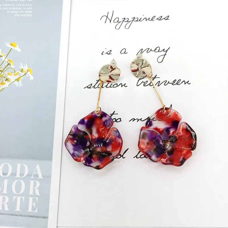 2019 продвижение Brinco Южно корейский цветок уха кольцо акриловой кислоты