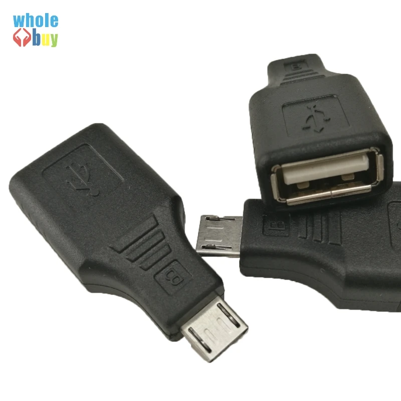 300 шт/партия USB 2 0 Женский к Micro OTG Хост адаптер для сотового телефона планшета