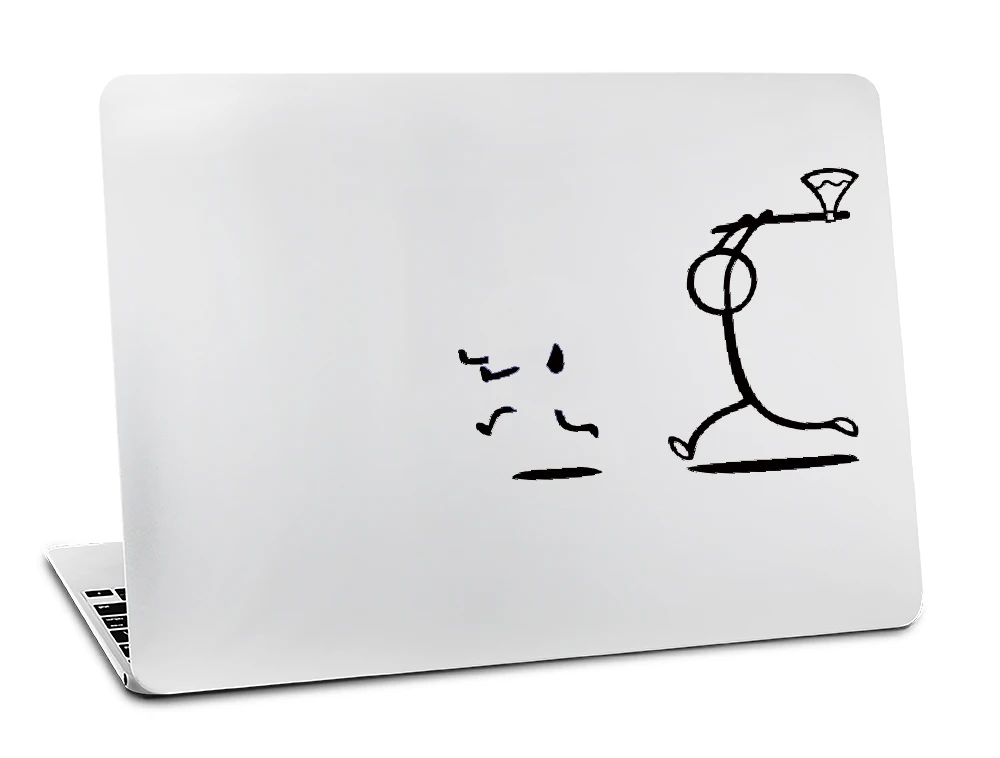 Sykiila виниловая кожа для Apple Macbook стикер Air 11 12 13 Pro 13 15 17 retina idea Наклейка на стену для ноутбука Stickman Touch Guys чехол - Цвет: H3044
