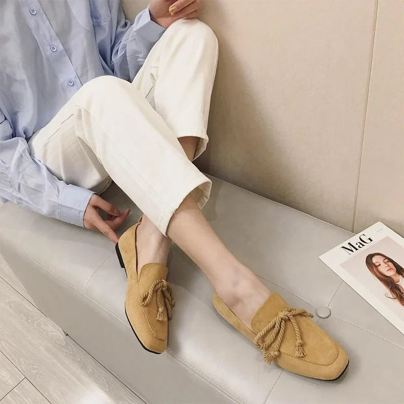 MONMOIRA/женские туфли на плоской подошве с бахромой и бантом элегантные женские из