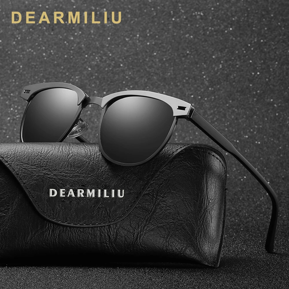 Мужские и женские солнцезащитные очки DEARMILIU поляризационные винтажные