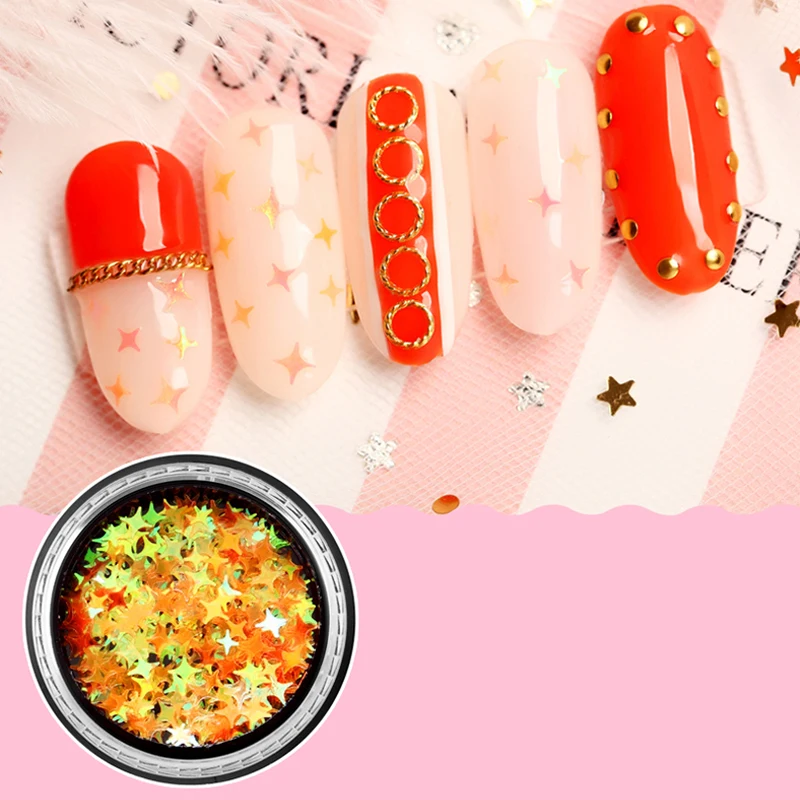 ROHWXY 5 Colors DIY Nail Art Decorations Glitter Shell For Tools design 3D Jewelry Accessories Manicure | Красота и здоровье