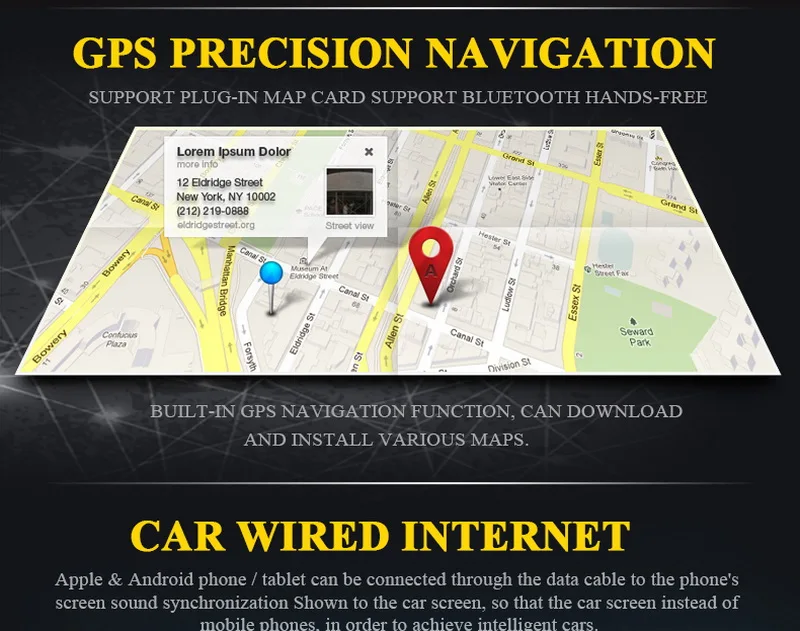 Автомобильный мультимедийный плеер 7026GM 7 дюймов GPS навигация Bluetooth MP4 MP5