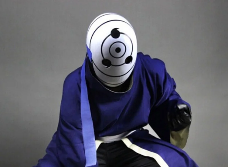 Маска Tobi косплей одежда Акацуки серринган Обито Учиха маска (маска и одежда)|tobi