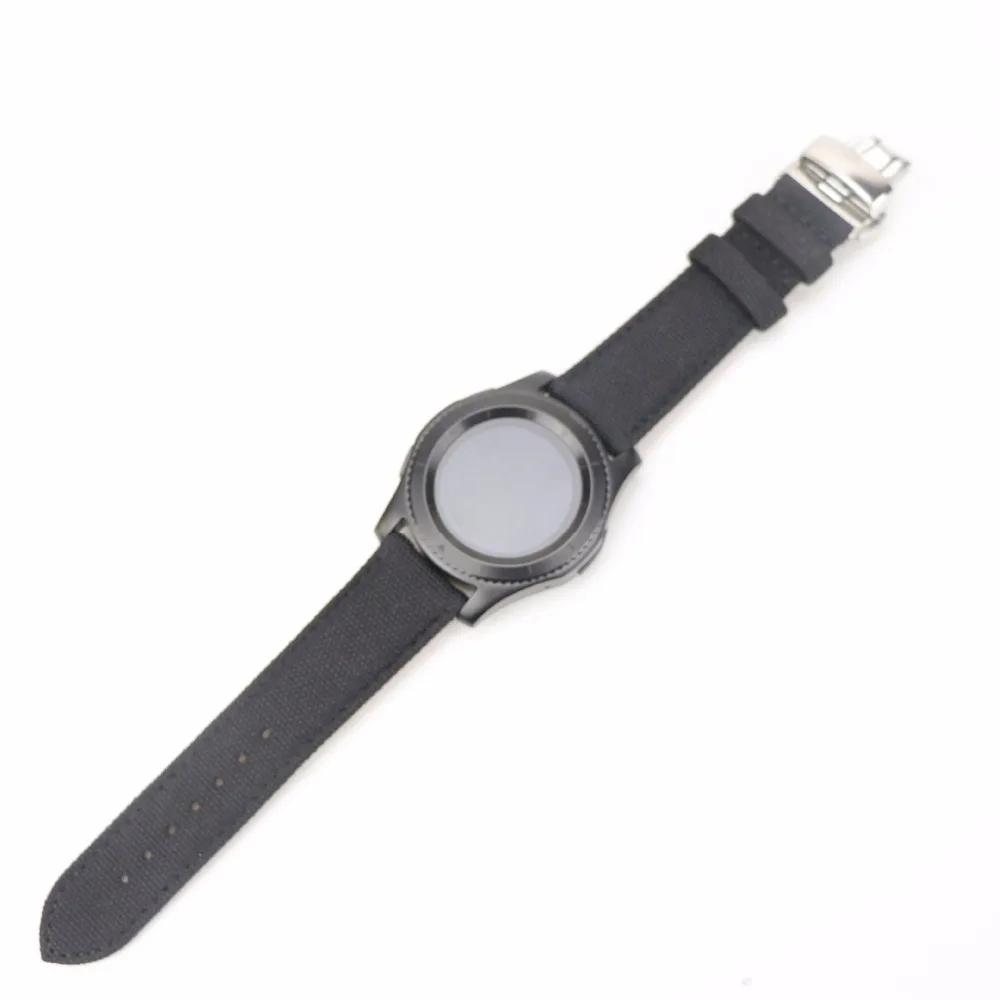 Onthelevel fashion tool-free canvas sandwich leather butterfly buckle 18/20/22/24mm multi-color 18mm/20mm/22mm/24mm