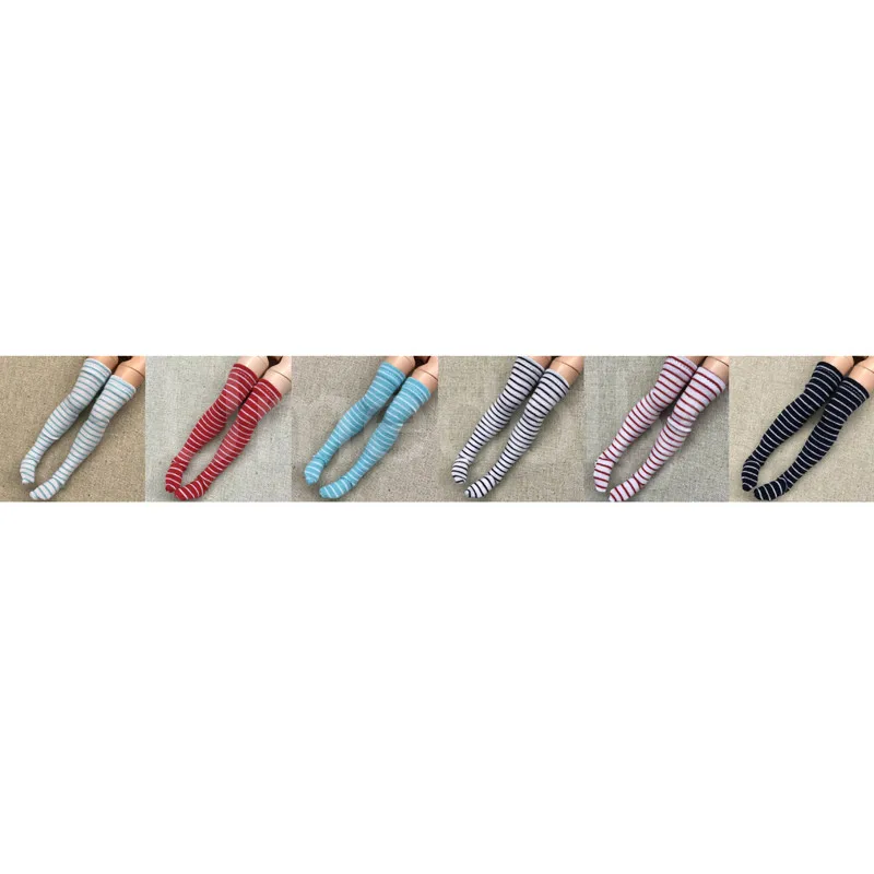 1 пара полосатых 1/6 кукольных носков и чулок для кукол Blyth Pullip Barbies Momoko Azone Licca