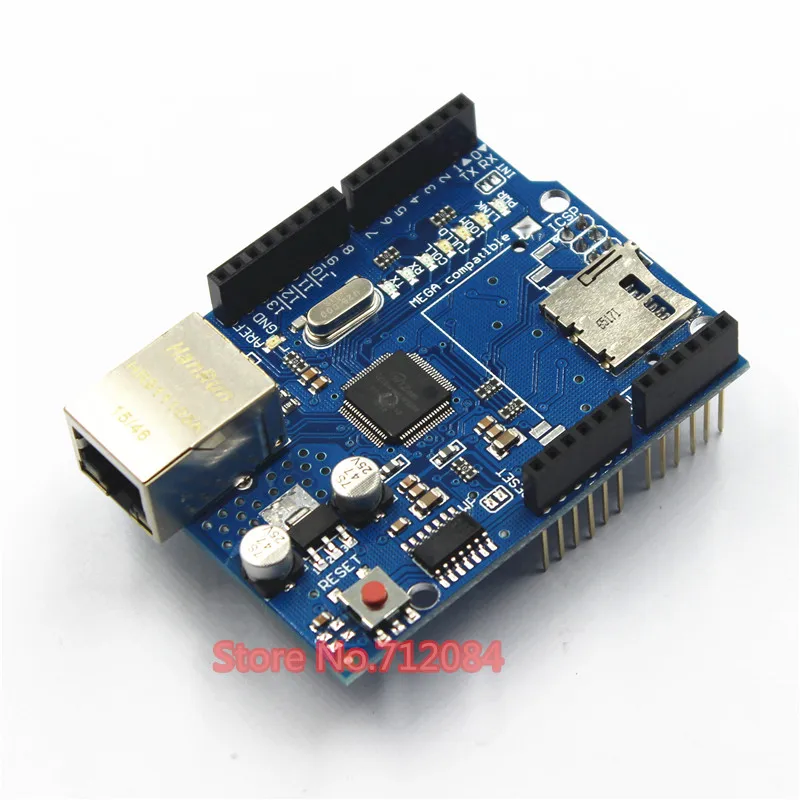 

Ethernet Shield W5100 Module W5100 Micro-SD Card Slot pour For Arduino UNO Mega