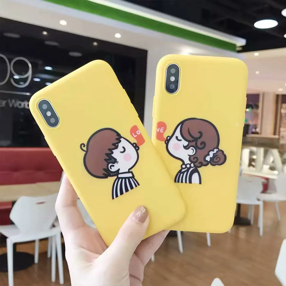 Silicone TPU Phone Case For iPhone 6 6S 7 8 Plus Capa Cover 6s x Cute Cartoon Back Cases X Coque |