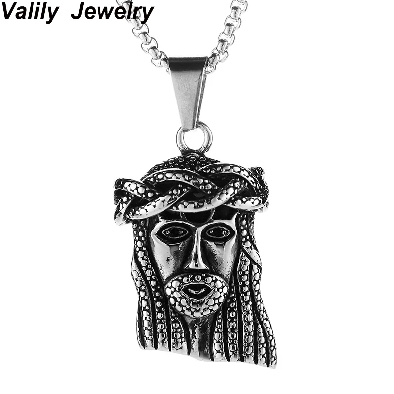 Мужское и женское ожерелье с кулоном в виде головы Иисуса|necklaces for women|pendant necklacemen